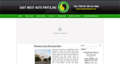 Desktop Screenshot of eastwestautoparts.com