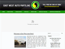 Tablet Screenshot of eastwestautoparts.com